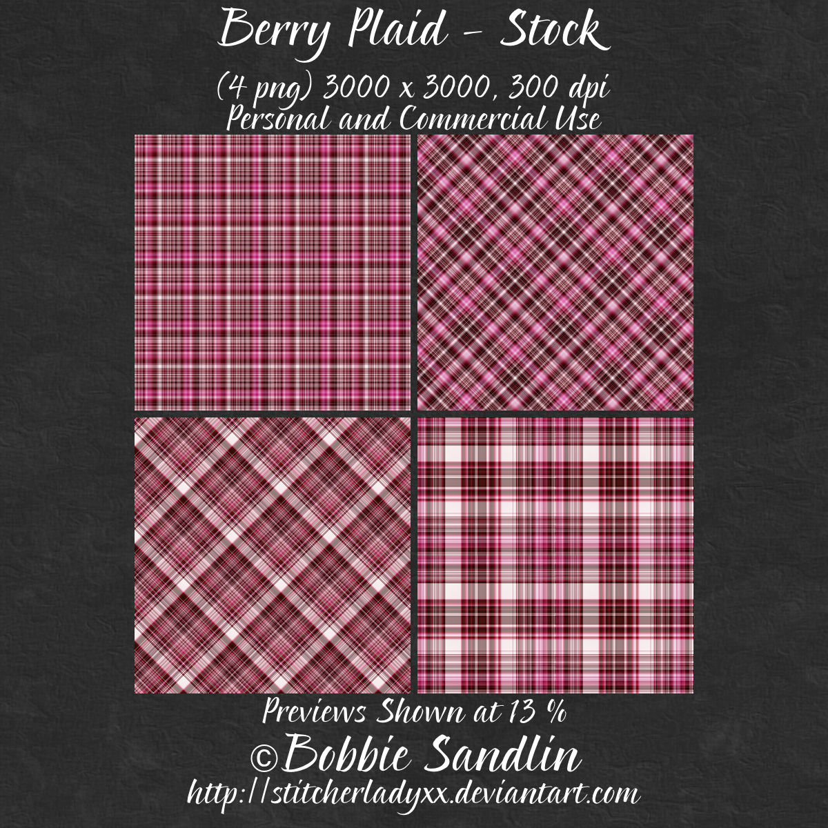 Berry Plaid - Stock Pack