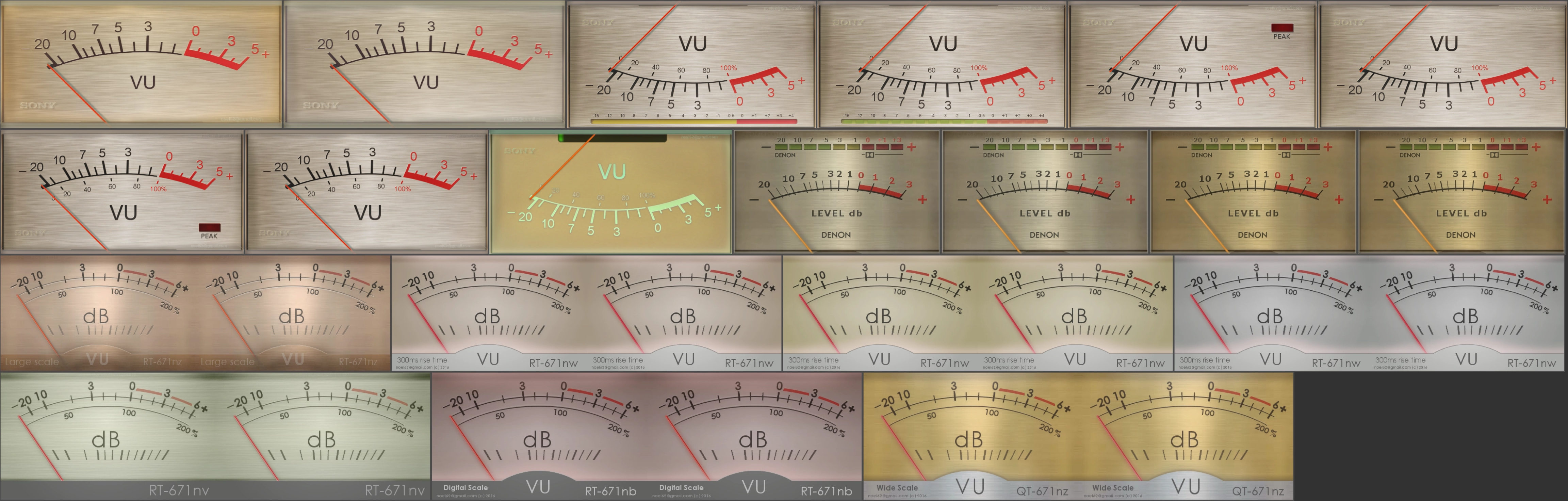 VU Meters Pack 20181222 by noel62