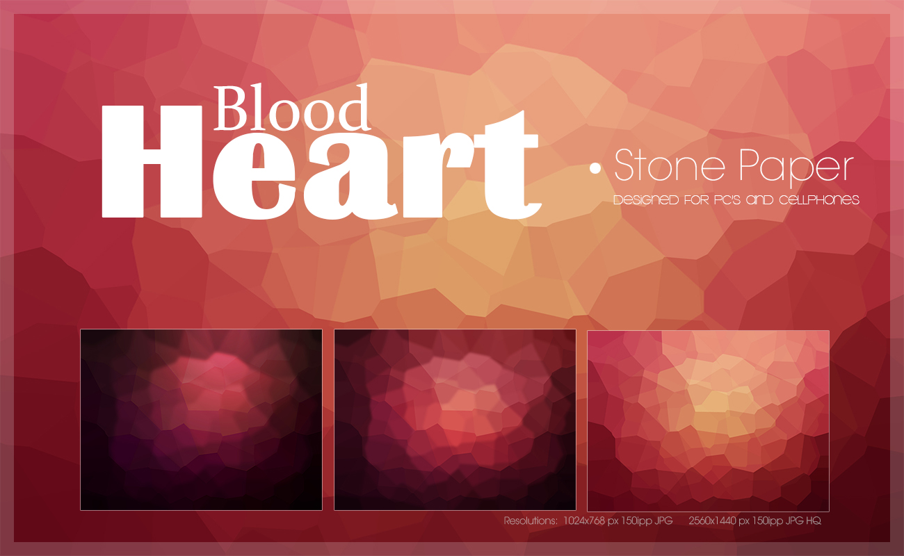 Blood Heart Stone Paper Pack