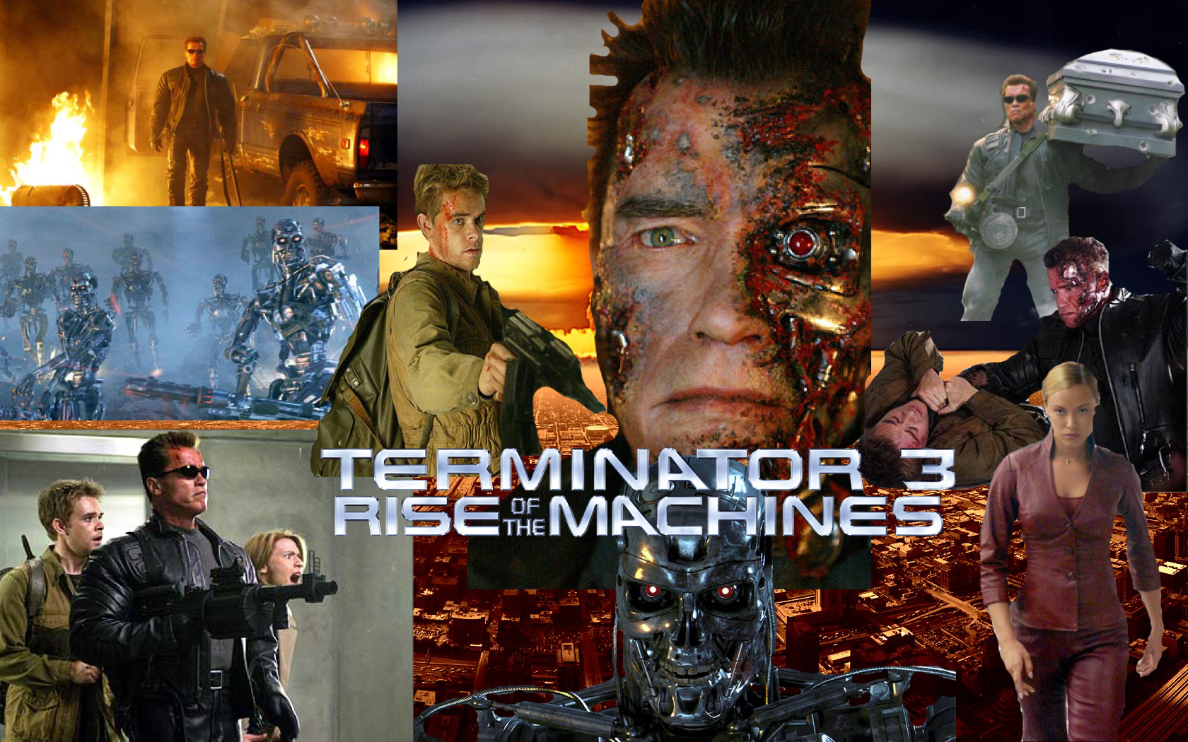 Terminator Three View TERMINATOR 3 Poster by EJFireLightningArts on DeviantArt