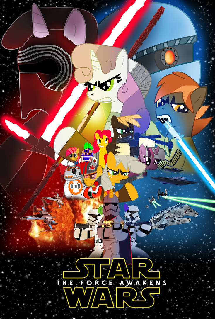 MLP Star Wars Crossover poster by EJFireLightningArts on DeviantArt