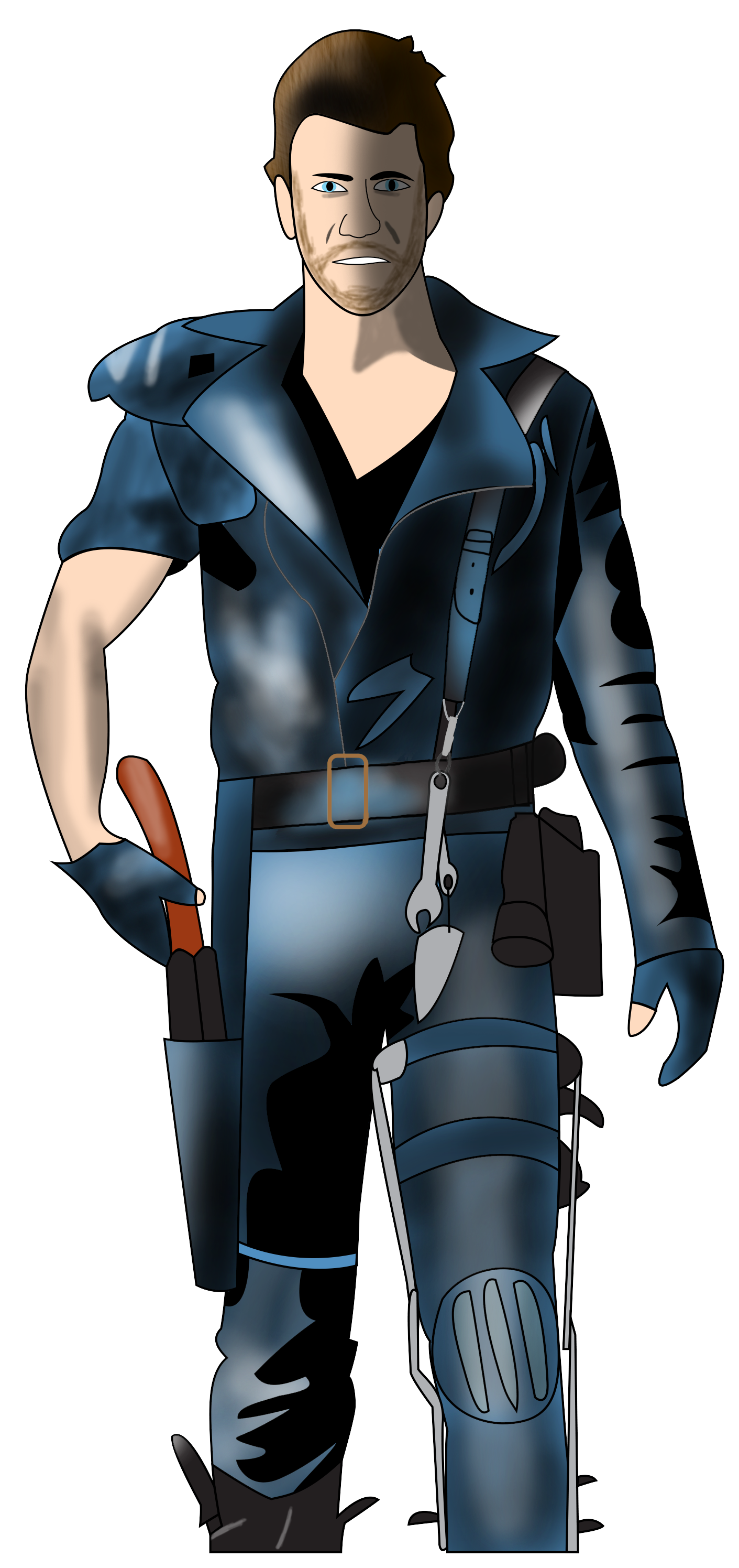Max rockatansky in Mad max 2 by EJFireLightningArts on DeviantArt
