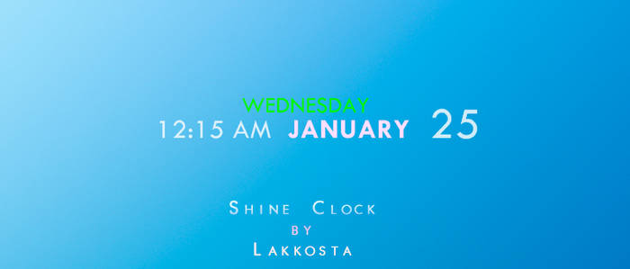 Shine Clock and Date