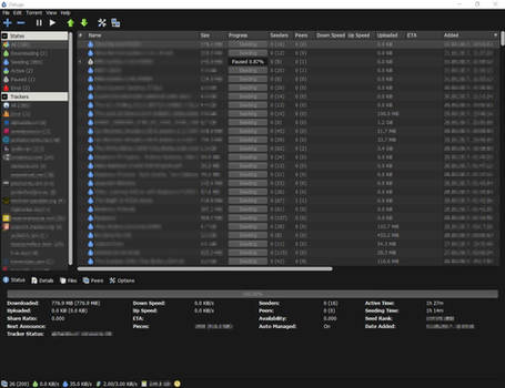 DelugeSimpleDark Theme for Deluge