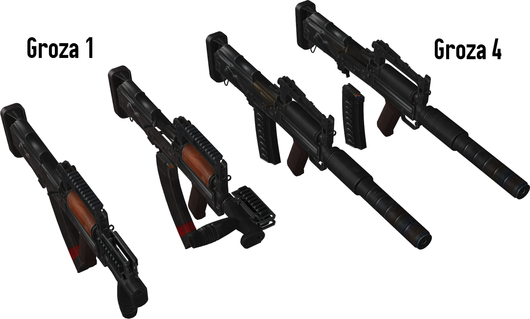 Groza 1/4 - Rigged