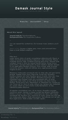 Damask Journal Style