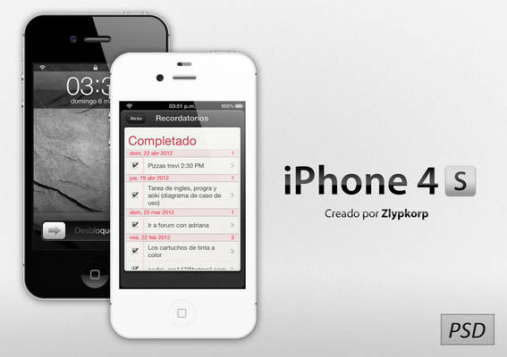 Apple iPhone 4S PSD