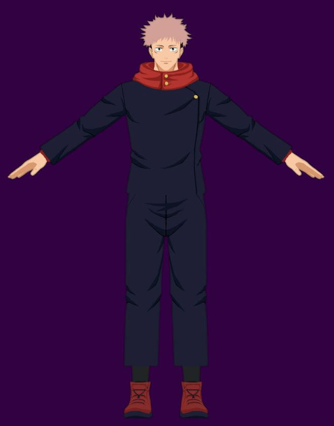 Yuji Itadori Mobile Game Model by saghaweha on DeviantArt