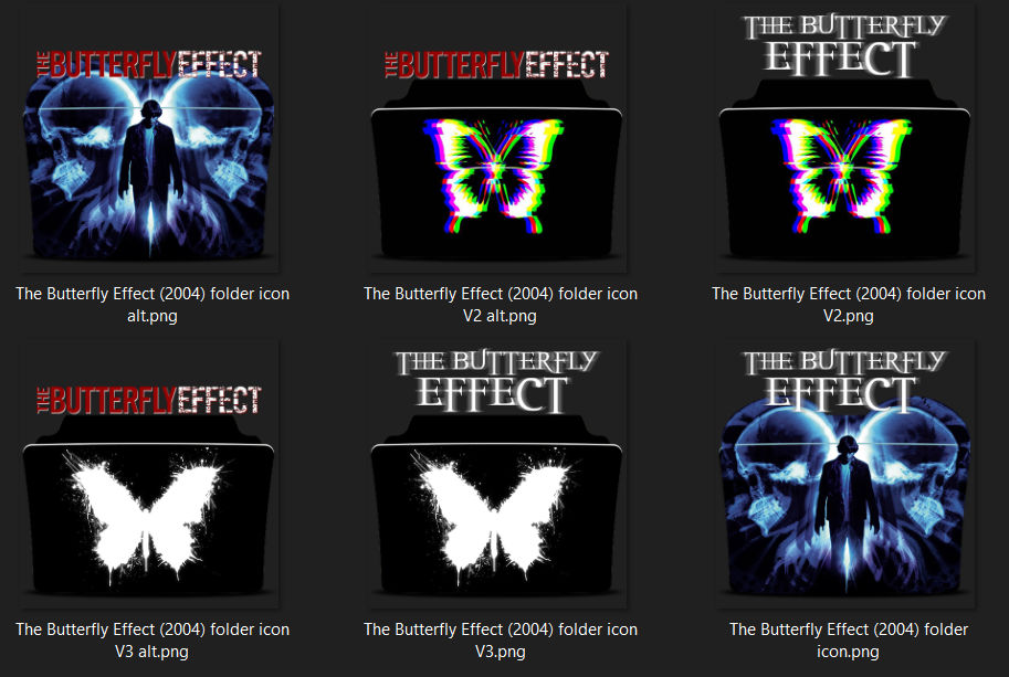 The Butterfly Effect folder icon pack by sithshit on DeviantArt