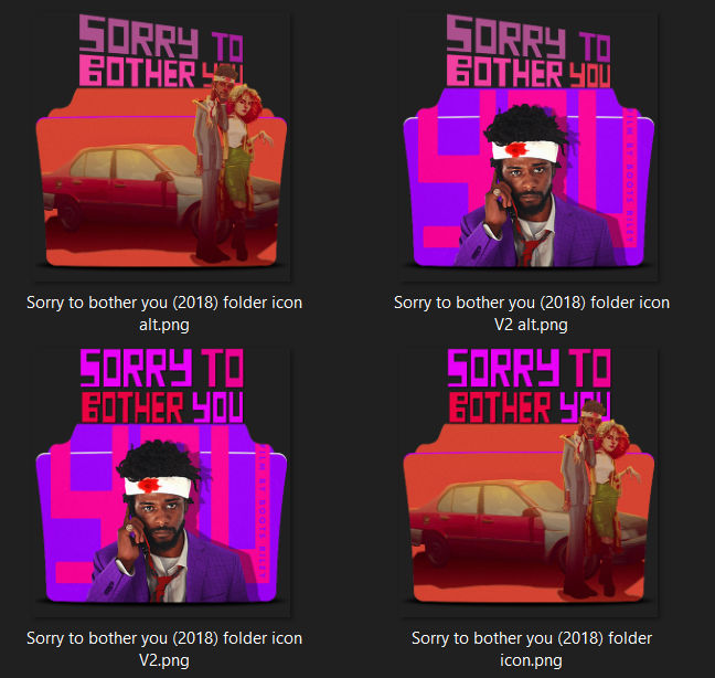 Sorry to bother you (2018) folder icon pack by sithshit on DeviantArt