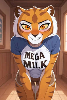 Master Tigress mega milk shirt (video)