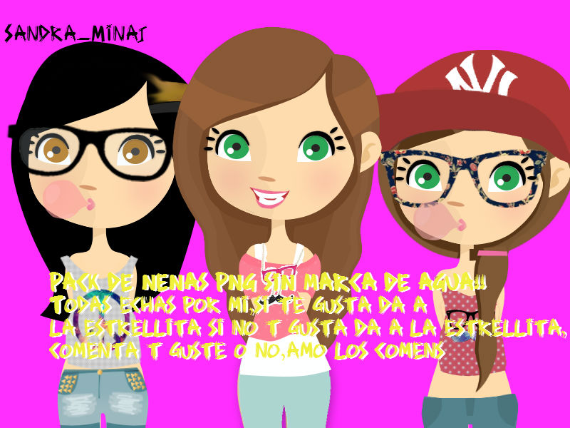 Pack de nenas png sin marca de agua by Sandra-Minaj on DeviantArt