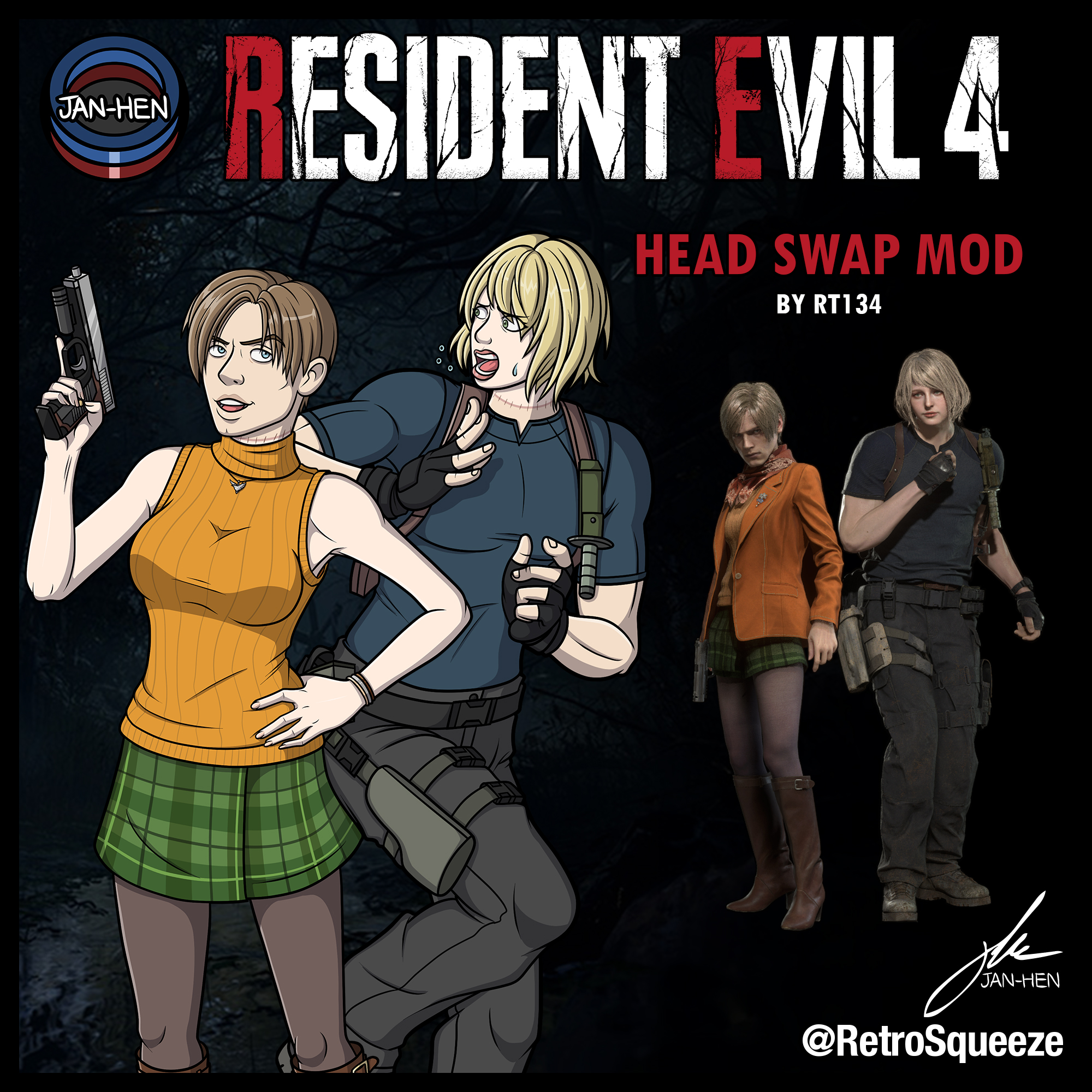 RE4 Demake Ashley (Ella Freya) Swap3 by karl2db on DeviantArt