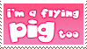Flying Pig Stamp