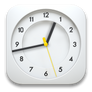 Clean White Analog Clock for xwidget