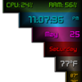 Metal Stripes Angle Widget for xwidget