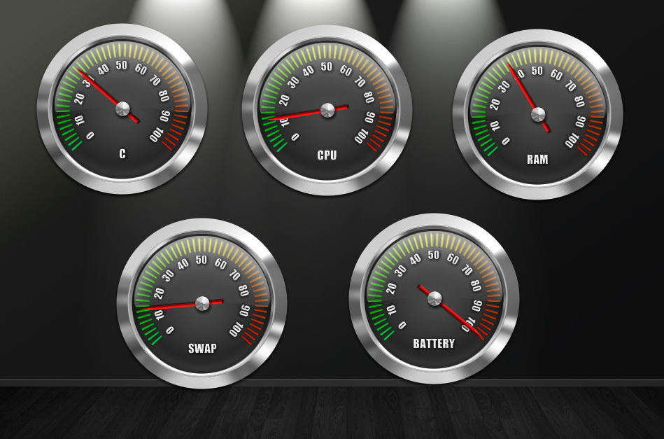 Chrome Gauges Pack for xwidget by Jimking on DeviantArt