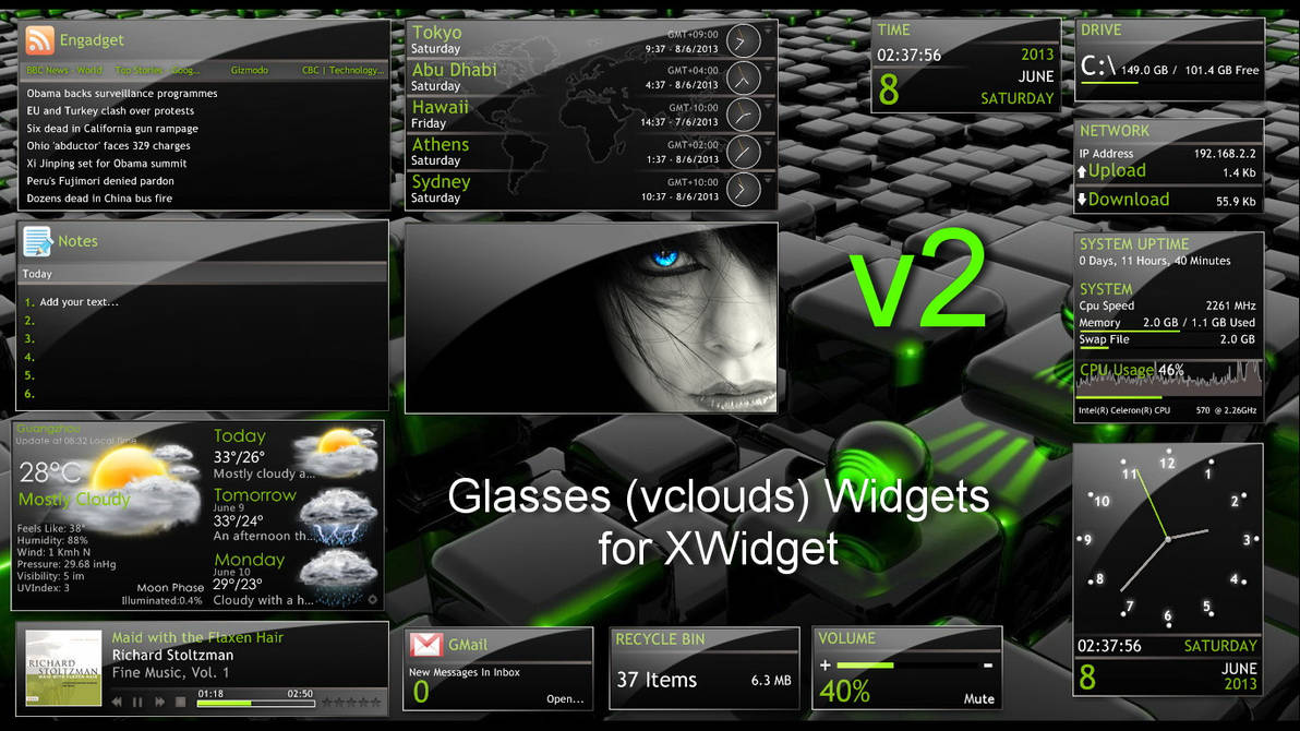 Glasses (vclouds) Widgets Pack v2 for xwidget by Jimking on DeviantArt