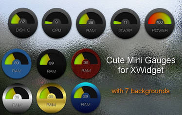 Cute Mini Gauges Pack for xwidget (edited)