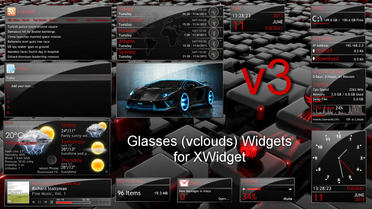 Glasses (vclouds) Widgets Pack v3 for xwidget by Jimking on DeviantArt