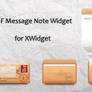TSF Message Note Widget for xwidget
