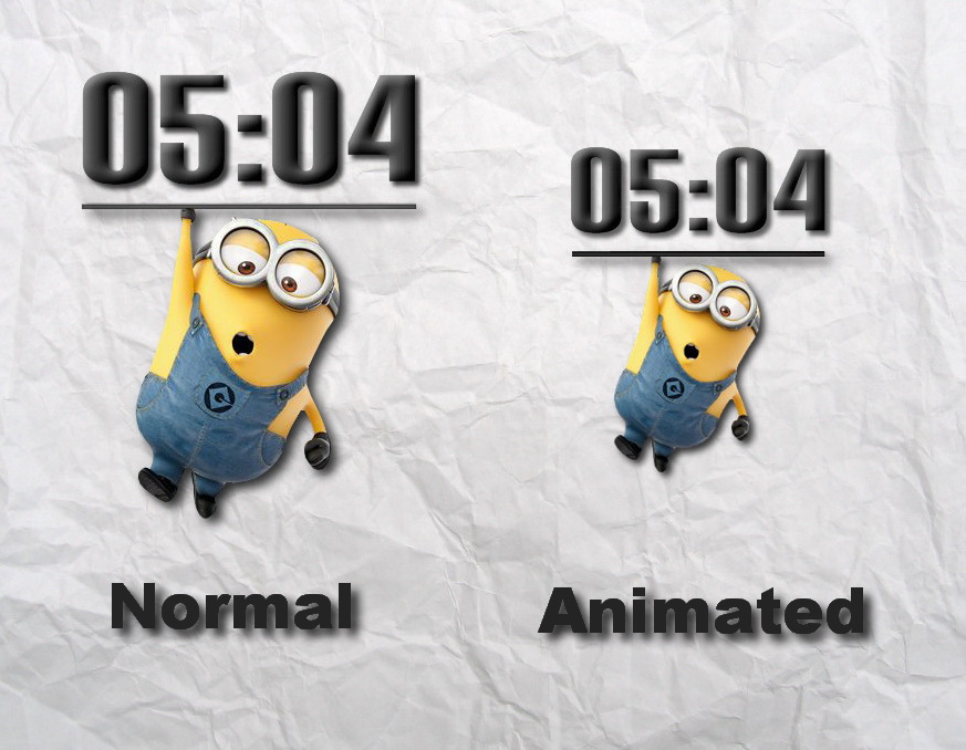 Minion Clocks for xwidget