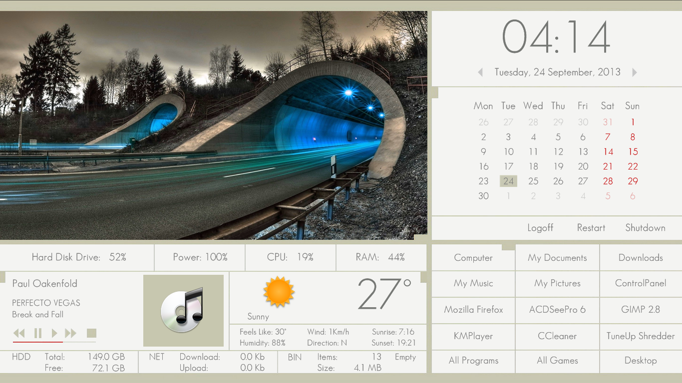 Windows UniTab FULL SCREEN for xwidget