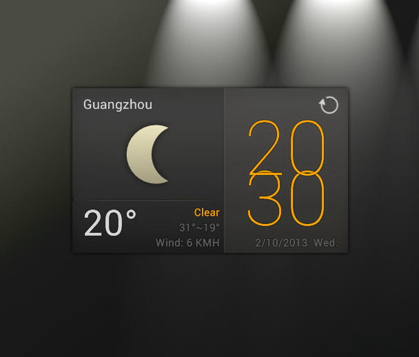 Orange Sunshine Widget for xwidget by Jimking on DeviantArt