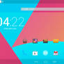 Android KitKat Launcher FULL SCREEN for xwidget
