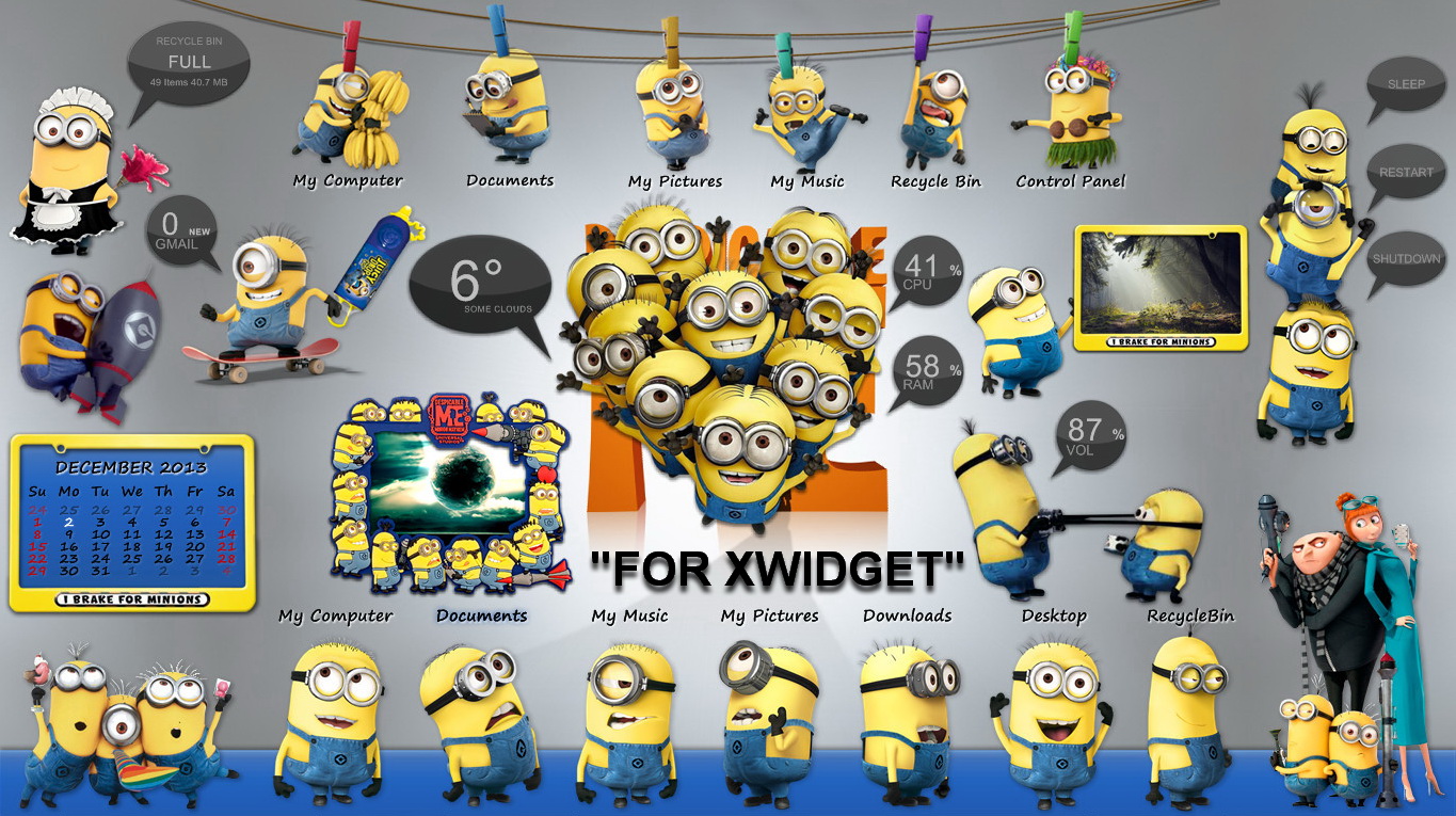 Despicable Me - Minions Suite for xwidget