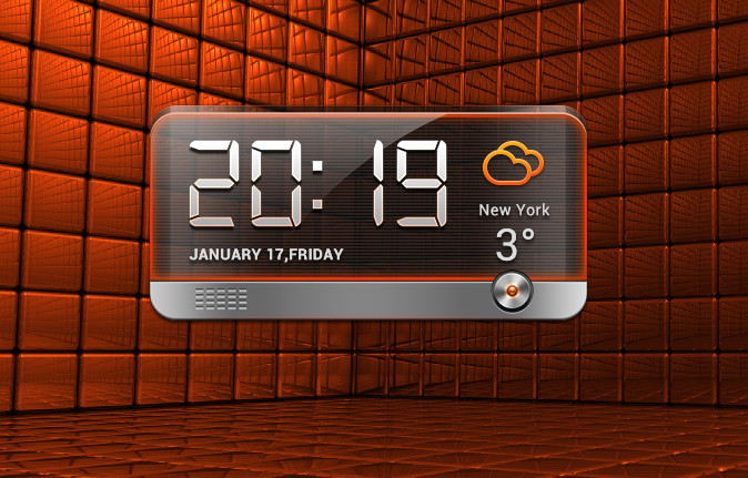 Blackquartz Clock for xwidget