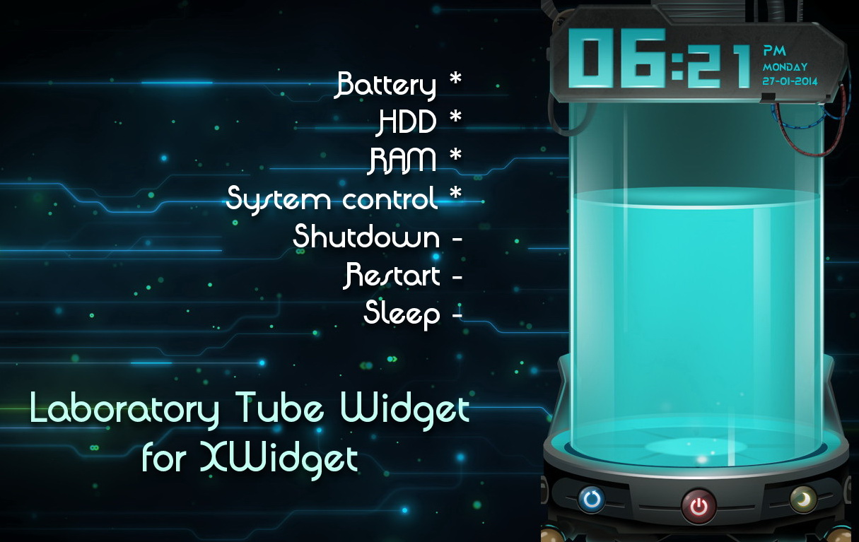 Laboratory Tube Widget for xwidget