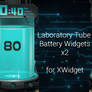 Laboratory Tube Battery Widget (x2) for xwidget