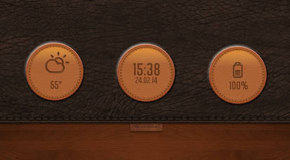 Leather Buttons for xwidget