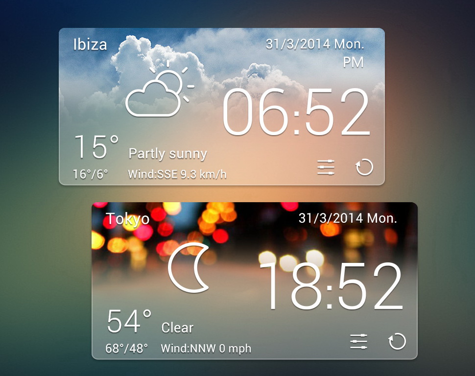 Venus Style Weather HD for xwidget