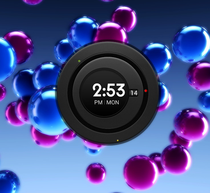 Sensation Clock for xwidget