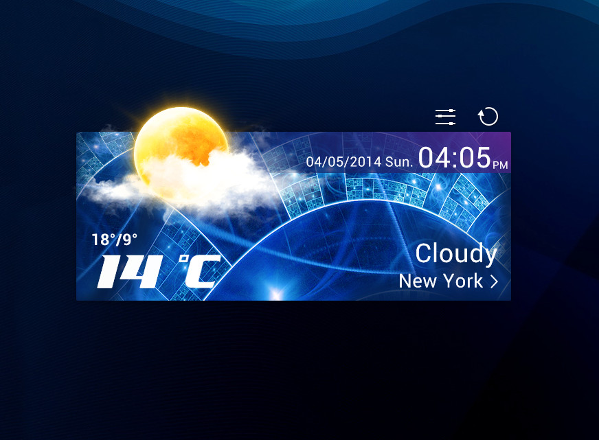 Locus Style Weather fro xwidget