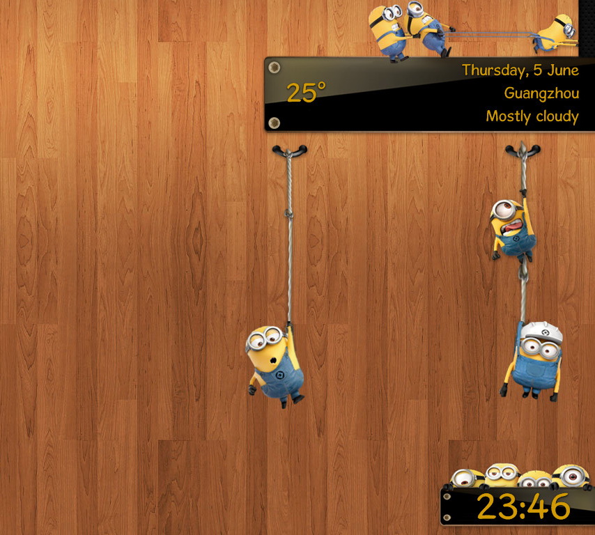 Minions At Work ANIMATED for xwidget