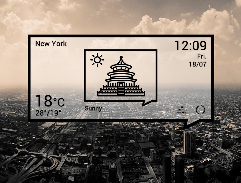 City View Widget for xwidget