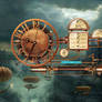 Mechanical Steampunk Clock (animated) for xwidget