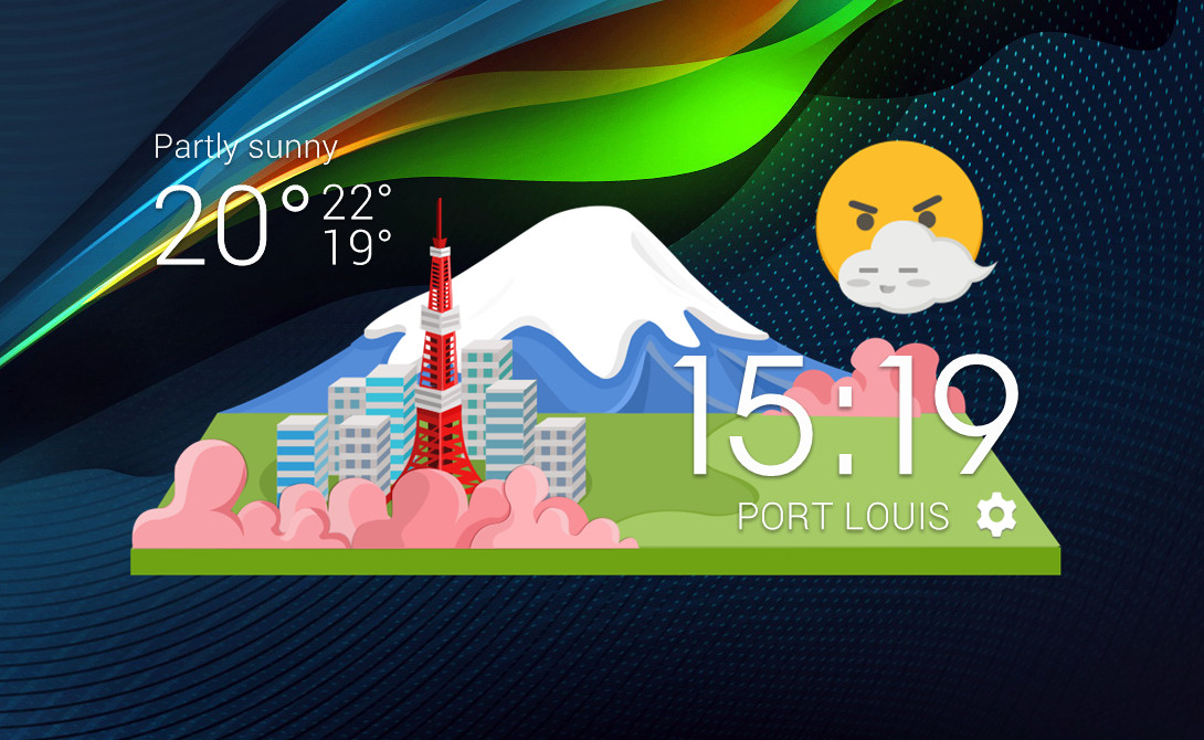 Cartoon City Widget for xwidget