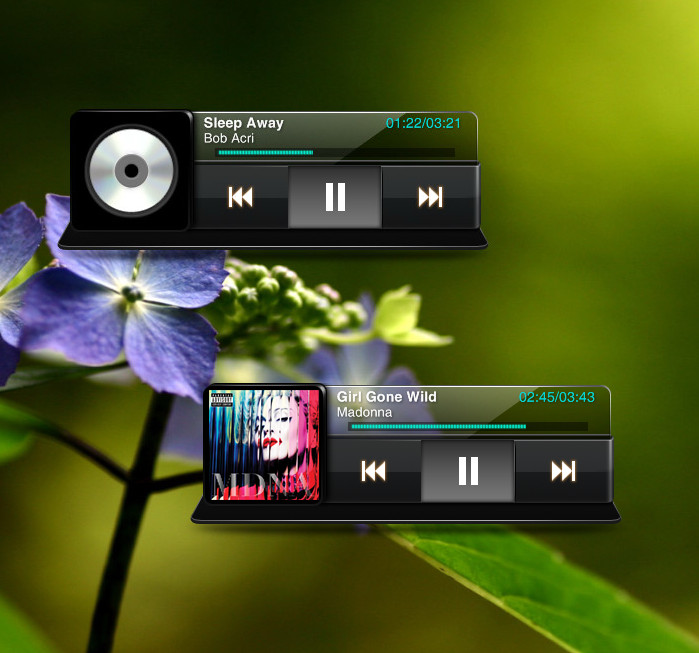 LG Optimus 2X Music Widget for xwidget