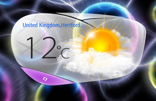 Oppo Find 5 Small Weather HD for xwidget by Jimking, visual art