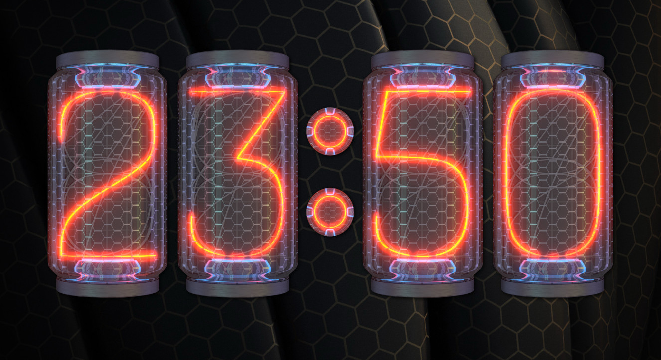 Super Nixie Clock HD for xwidget