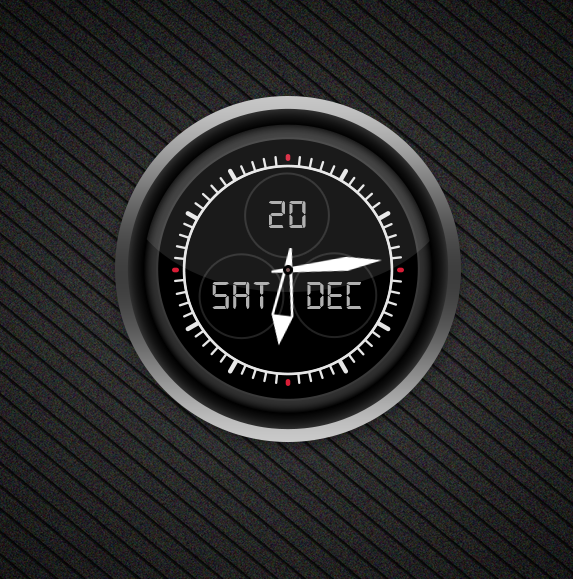 Analog Sporty Clock for xwidget