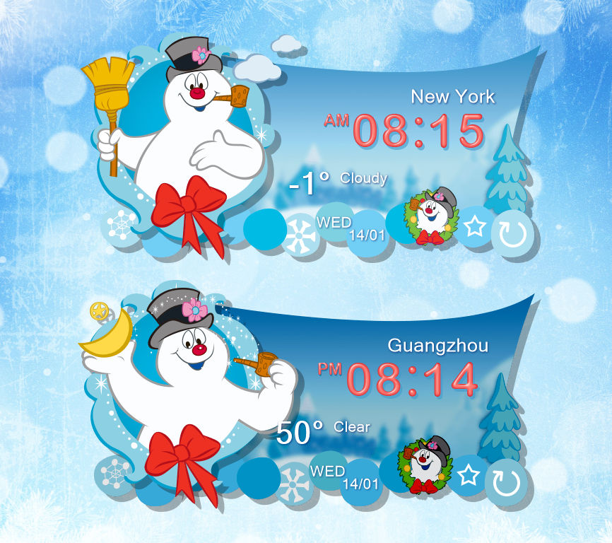 Frosty The Snowman Widget for xwidget by Jimking on DeviantArt