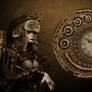 Steampunk Mechanical Clock 2 for xwidget(animated)