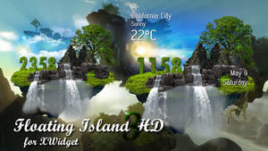 Floating Island Widget 3 HD for xwidget