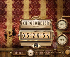 Steampunk Chronometer for xwidget