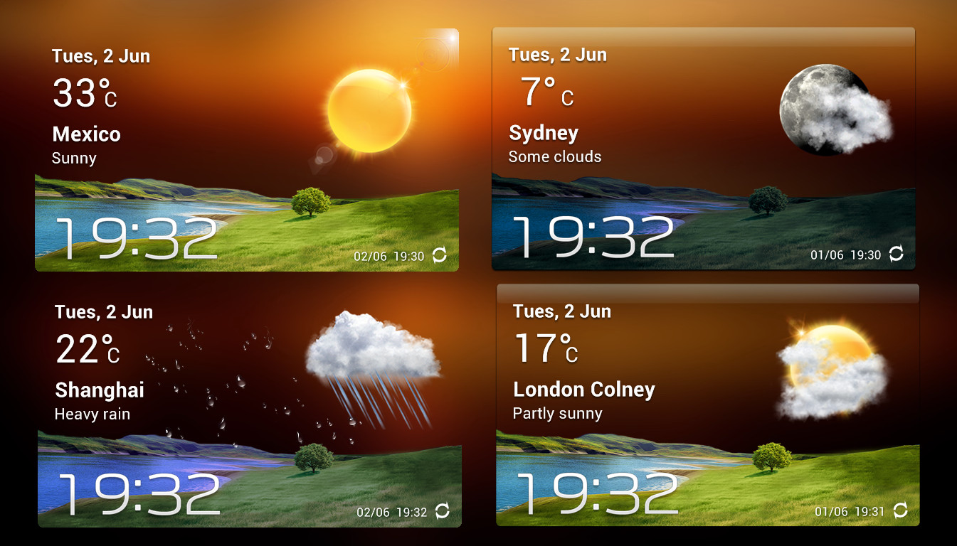 Accuweather S Widget v2 for xwidget